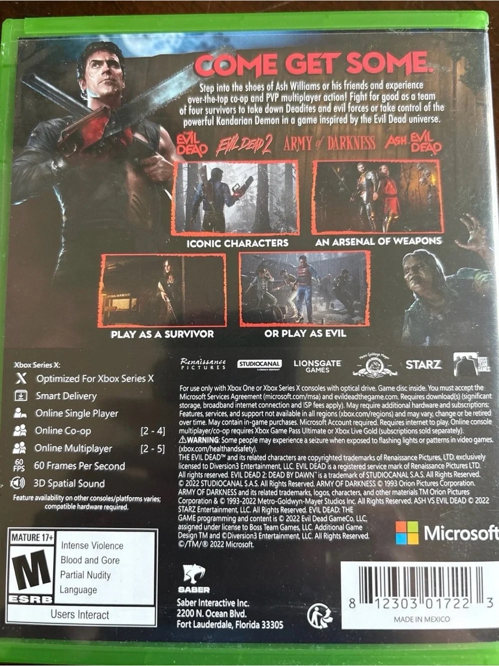 Evil Dead: The Game — Xbox (Green Case)